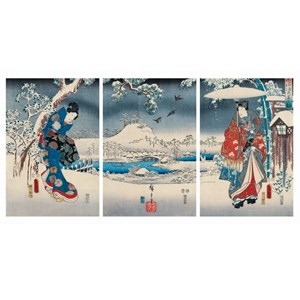 Puzzle Michele Wilson (A541-2500) - Utagawa (Ando) Hiroshige: "Genji" - 2500 brikker puslespil