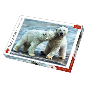 Trefl (37270) - "Polar bears" - 500 brikker puslespil