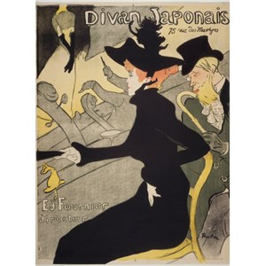 Grafika Kids (00453) - Henri de Toulouse-Lautrec: "Divan Japonais, 1892-1893" - 300 brikker puslespil