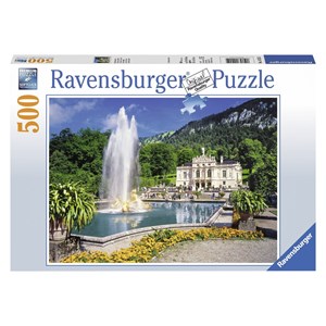 Ravensburger (14255) - "Linderhof slottet, Tyskland" - 500 brikker puslespil