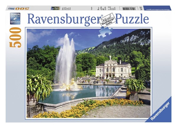 Ravensburger (14255) - "Linderhof slottet, Tyskland" - 500 brikker puslespil