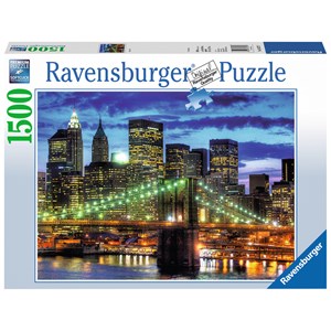 Ravensburger (16272) - "Skyline New York City" - 1500 brikker puslespil