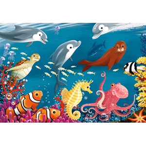 Ravensburger (05456) - "Ocean Life" - 24 brikker puslespil