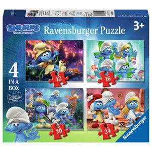 Ravensburger (06920) - "The Smurfs" - 12 16 20 24 brikker puslespil