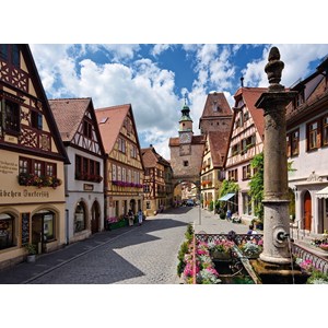 Ravensburger (13607) - "Rothenburg ob der Tauber" - 500 brikker puslespil