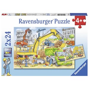 Ravensburger (07800) - "Meget arbejde på byggepladsen" - 24 brikker puslespil