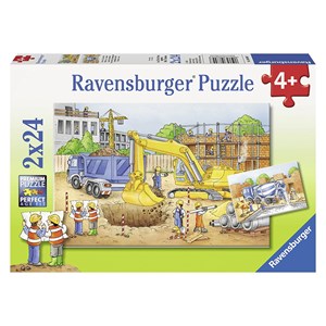 Ravensburger (08899) - "Byggeplads" - 24 brikker puslespil