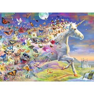 Ravensburger (15046) - "Butterfly Unicorn" - 500 brikker puslespil