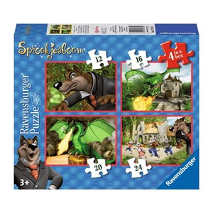 Ravensburger (07073) - "Your pals from the Efteling puzzle, 4 in 1" - 12 16 20 24 brikker puslespil