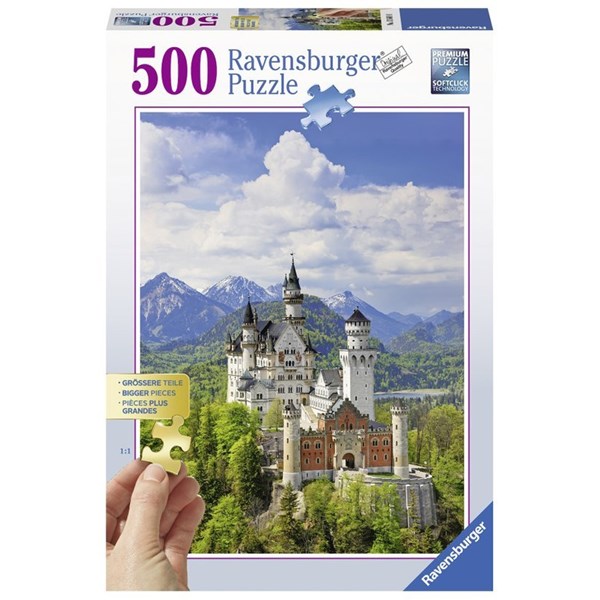 Ravensburger (13681) - "Neuschwanstein Castle" - 500 brikker puslespil