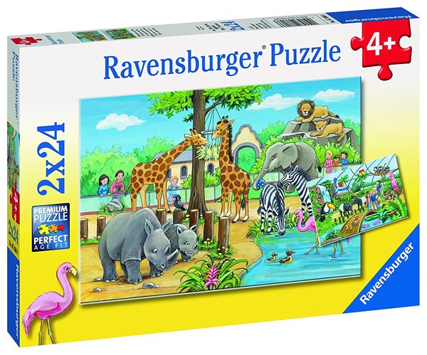 Ravensburger (07806) - "Welcome to the Zoo" - 24 brikker puslespil