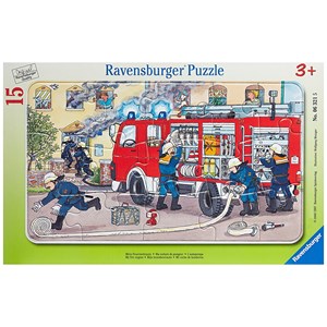 Ravensburger (06321) - "Brandbil" - 15 brikker puslespil