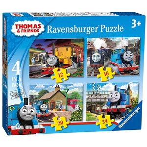 Ravensburger (07070) - "Thomas &Friends" - 12 16 20 24 brikker puslespil
