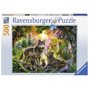 Ravensburger (14745) - "Wolves in the Sunlight" - 500 brikker puslespil