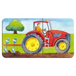 Ravensburger (07333) - "On the farm" - 2 brikker puslespil