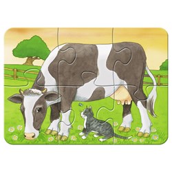 Ravensburger (06953) - "Lovable Farmers" - 2 4 6 8 brikker puslespil