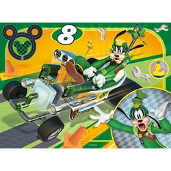 Ravensburger - "Mickey and the Roadster Racers" - 12 16 20 24 brikker puslespil
