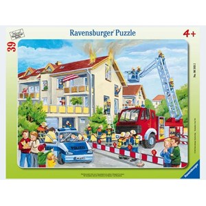 Ravensburger (06393) - "Brandbil" - 39 brikker puslespil