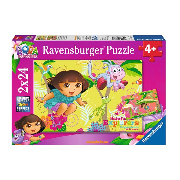 Ravensburger (08877) - "Dora in the Jungle" - 24 brikker puslespil