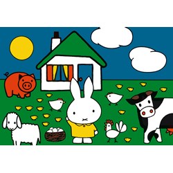 Ravensburger (07566) - "Miffy at the animals" - 12 brikker puslespil