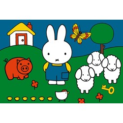 Ravensburger (07566) - "Miffy at the animals" - 12 brikker puslespil