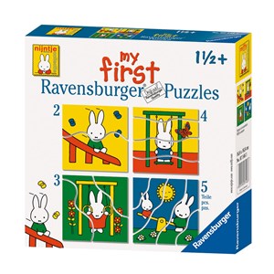 Ravensburger (07146) - "Miffy" - 2 3 4 5 brikker puslespil