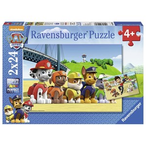 Ravensburger (09064) - "Brave dogs" - 24 brikker puslespil