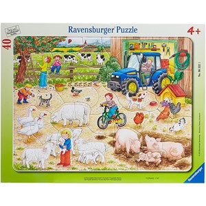 Ravensburger (06332) - "Bondegård" - 40 brikker puslespil