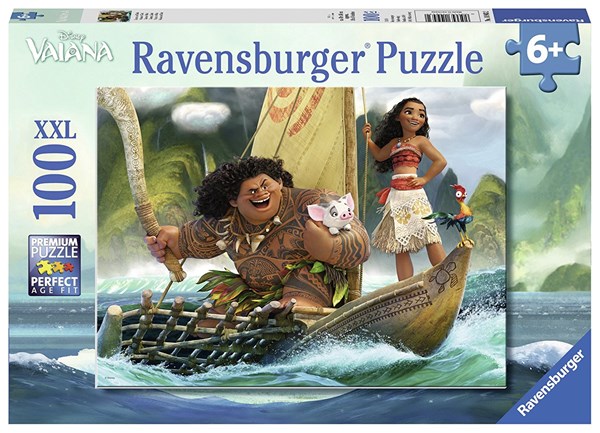 Ravensburger (10943) - "Vaiana and Maui" - 100 brikker puslespil