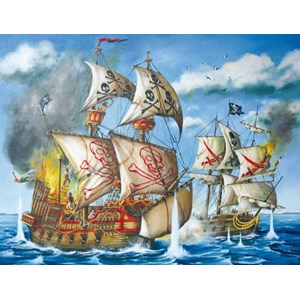Ravensburger (12771) - "Pirater" - 200 brikker puslespil