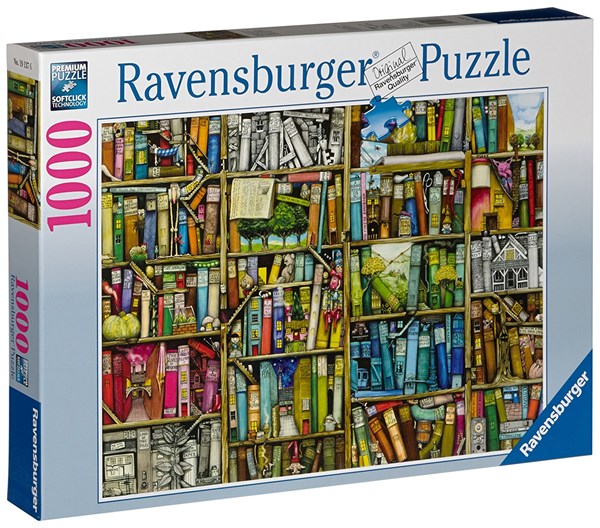 Ravensburger (19137) - Colin Thompson: "Magisk bogreol" - 1000 brikker puslespil