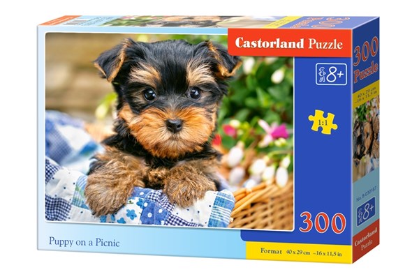 Castorland (B-030187) - "Puppy on a Picnic" - 300 brikker puslespil