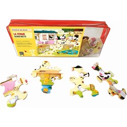 Puzzle Michele Wilson (W115-12) - "Huette, The Farm" - 12 brikker puslespil