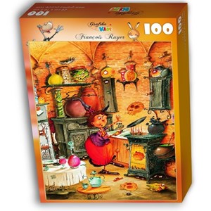 Grafika Kids (01454) - François Ruyer: "The Witch" - 100 brikker puslespil