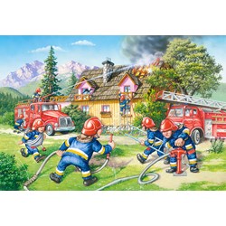 Castorland (B-040025) - "The Firefighters in action" - 40 brikker puslespil