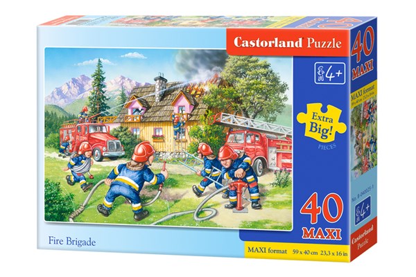 Castorland (B-040025) - "The Firefighters in action" - 40 brikker puslespil
