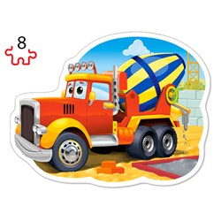 Castorland (B-043040) - "Construction Vehicles" - 8 12 15 20 brikker puslespil