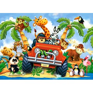 Castorland (B-040131) - "Softies on Safari" - 40 brikker puslespil