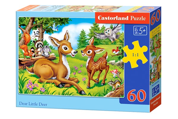Castorland (B-066049) - "Dear Little Deer" - 60 brikker puslespil