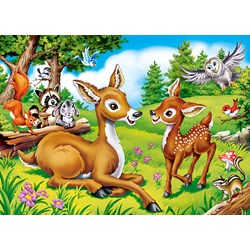 Castorland (B-066049) - "Dear Little Deer" - 60 brikker puslespil