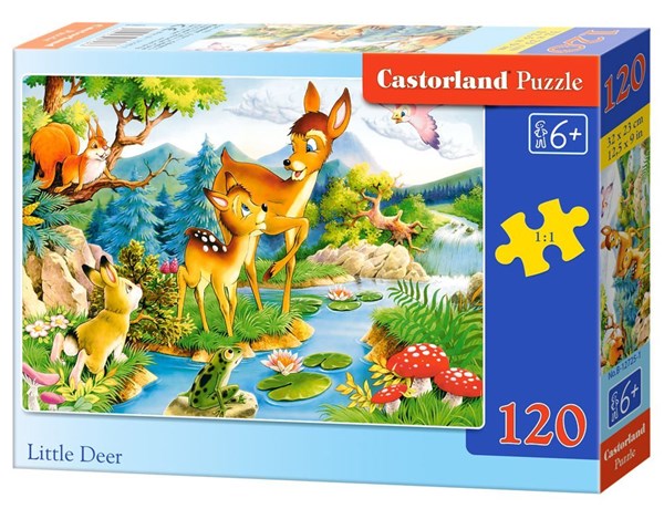 Castorland (B-12725) - "Little Deer" - 120 brikker puslespil