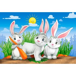 Castorland (B-041046) - "Lovely Animals" - 8 12 15 20 brikker puslespil