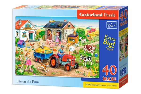 Castorland (B-040193) - "Life on the Farm" - 40 brikker puslespil