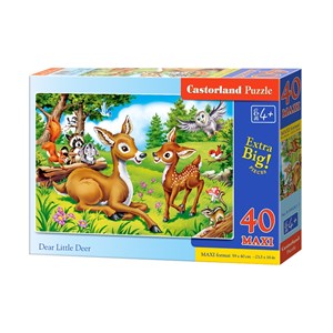 Castorland (B-040261) - "Dear Little Deer" - 40 brikker puslespil