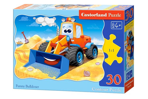 Castorland (B-03600) - "Funny Bulldozer" - 30 brikker puslespil