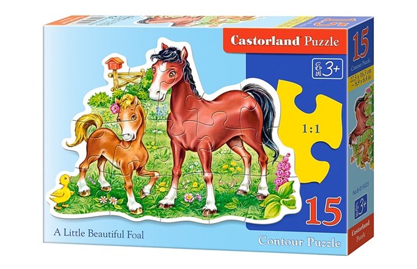 Castorland (B-015023) - "A Little Beautiful Foal" - 15 brikker puslespil