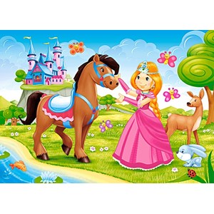 Castorland (B-06816) - "Princess and her Friend" - 60 brikker puslespil