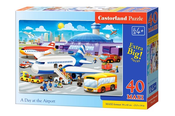Castorland (B-040223) - "A Day at the Airport" - 40 brikker puslespil