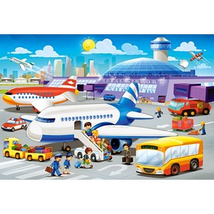 Castorland (B-040223) - "A Day at the Airport" - 40 brikker puslespil