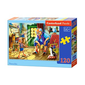 Castorland (B-12787) - "Pinocchio and Gepetto" - 120 brikker puslespil